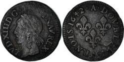 World Coins - Coin, France, Louis XIII, Double tournois de Warin, tête à gauche, Double