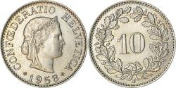 World Coins - Coin, Switzerland, 10 Rappen, 1958, Bern, , Copper-nickel, KM:27