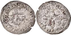 World Coins - Coin, France, Henri II, Douzain aux croissants, 1549, Rouen, , Billon