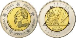 World Coins - Sweden, Medal, 2 E, Essai-Trial, 2004, Bimetallic, Gustav II,