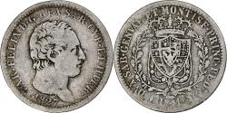 World Coins - ITALIAN STATES, SARDINIA, Carlo Felice, Lira, 1827, Torino, Silver,