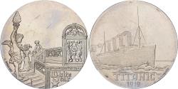 World Coins - France, Medal, Les Grands Transatlantiques, Titanic, Copper-nickel, C. Gondard