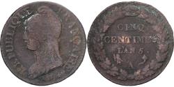 World Coins - Coin, France, Dupré, 5 Centimes, AN 5, Paris, , Copper, Gadoury:126