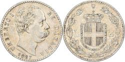 World Coins - Italy, Umberto I, 2 Lire, 1887, Rome, Silver, , KM:23