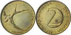 World Coins - Slovenia, 2 Tolarja, 1995