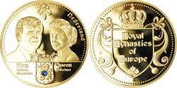 World Coins - Netherlands, Medal, Royal Dynasties of Europe, King Willem Alexander-Queen