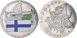 World Coins - Finland, Medal, Monnaie Européenne, Billet de 100 Euro, Politics, 2002