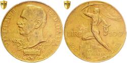 World Coins - Italy, Vittorio Emanuele III, 100 Lire, 1925, Rome, Gold, PCGS, , KM:66