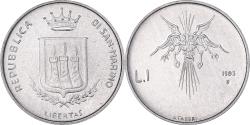 World Coins - Coin, San Marino, Lira, 1983, Rome, , Aluminum, KM:145