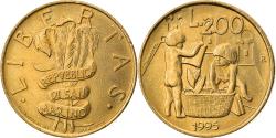 World Coins - Coin, San Marino, 200 Lire, 1995, Rome, , Aluminum-Bronze, KM:329
