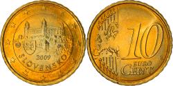 World Coins - Slovakia, 10 Euro Cent, 2009, Kremnica, , Brass, KM:98