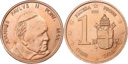 World Coins - Vatican, Token, 1 C, Essai-Trial Jean Paul II, 2005, Copper Plated Steel