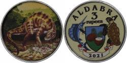 World Coins - Seychelles, 3 rupees, 2021, Aldabra, Steel,
