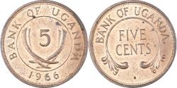World Coins - Coin, Uganda, 5 Cents, 1966