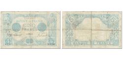 World Coins - France, 5 Francs, 5 F 1912-1917 ''Bleu'', 1915, 1915-08-08, VF(20-25)