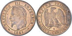 World Coins - Coin, France, Napoleon III, Napoléon III, 2 Centimes, 1861, Bordeaux