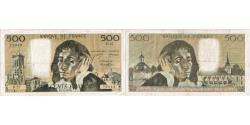 World Coins - France, 500 Francs, Pascal, 1971-12-02, D.27, VF(30-35)