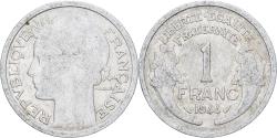 World Coins - France, Franc, Morlon, 1944, Aluminum, , Gadoury:538a, KM:885a.1