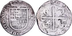 World Coins - Spain, Philip II, 8 Reales, 1556-1598, Seville, Silver,