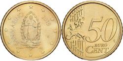 World Coins - San Marino, 50 Euro Cent, BU, 2019, Rome, Brass,