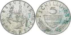 World Coins - Austria, 5 Schilling, 1961, Vienna, Silver,