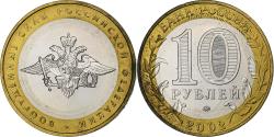 World Coins - Russia, 10 Roubles, 2002, Moscow, Bi-Metallic, , KM:752