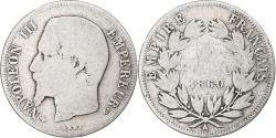 World Coins - Coin, France, Napoleon III, Franc, 1860, Paris, , Silver, KM:779.1, Le