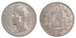World Coins - Coin, France, Charles X, 5 Francs, 1828, Bayonne, , Silver, KM:728.8