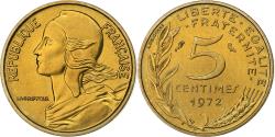 World Coins - France, 5 Centimes, Marianne, 1972, Paris, Aluminum-Bronze,