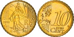 World Coins - France, 10 Euro Cent, 2010, Paris, BU, , Brass, KM:1410