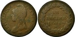 World Coins - Coin, France, Dupré, Decime, 1799, Lille, , Bronze, KM:644.11