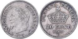 World Coins - Coin, France, Napoleon III, 20 Centimes, 1867, Strasbourg, , Silver