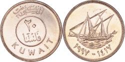 World Coins - Coin, Kuwait, Jabir Ibn Ahmad, 20 Fils, 1997/AH1417, , Copper-nickel