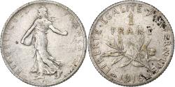 World Coins - France, Franc, Semeuse, 1916, Paris, Silver, , Gadoury:467, KM:844.1