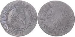 World Coins - Coin, France, Henri IV, Double Tournois, 1591, Châlons-en-Champagne,