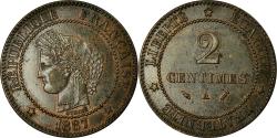 World Coins - Coin, France, Cérès, 2 Centimes, 1887, Paris, , Bronze, KM:827.1