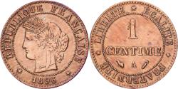 World Coins - France, Centime, Cérès, 1896, Paris, Bronze, , Gadoury:88, KM:826.1