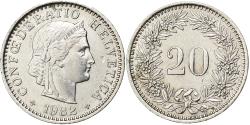 World Coins - Switzerland, 20 Rappen, 1982, Bern, Copper-nickel, , KM:29a