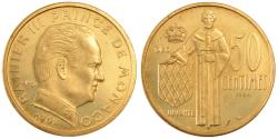 World Coins - Coin, Monaco, 50 Centimes, 1962, , Cupro-Aluminium, KM:E49, Gadoury:148