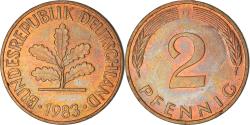World Coins - Coin, GERMANY - FEDERAL REPUBLIC, 2 Pfennig, 1983, Karlsruhe, , Copper