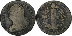World Coins - France, 2 sols François, 1791 / AN 3, Lille, 2nd semestre, Métal de cloche