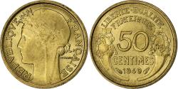World Coins - France, 50 Centimes, Morlon, 1940, Paris, Cupro-Aluminium,