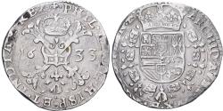 World Coins - County of Flanders, Philip IV, Patagon, 1633, Bruges, Silver, , KM:34