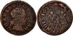 World Coins - Coin, FRENCH STATES, NEVERS & RETHEL, Denier Tournois, 1652, Charleville