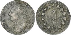 World Coins - France, Louis XVI, 12 deniers françois, 1792⸱4, Perpignan, VF(30-35), Copper
