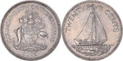 World Coins - Coin, Bahamas, 25 Cents, 1991