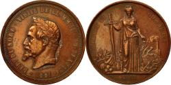 World Coins - France, Medal, Napoléon III, Visite à Lille, 1867, Borrel, , Copper