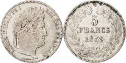 World Coins - Coin, France, Louis-Philippe, 5 Francs, 1839, Strasbourg, , Silver