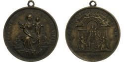 World Coins - France, Medal, Confrérie du Rosaire Vivant, 1859, Copper, Penin,
