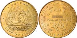 World Coins - France, Token, Touristic token, Belfort - Cité du Lion, Arts & Culture, 2000